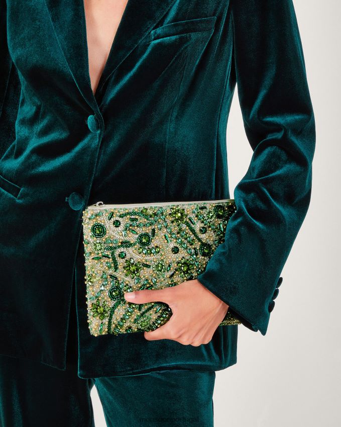 acessório bolsa clutch com contas Monsoon mulheres gracioso RPLH8F1190