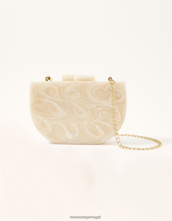 acessório bolsa de noiva de resina Monsoon mulheres moda RPLH8F1438