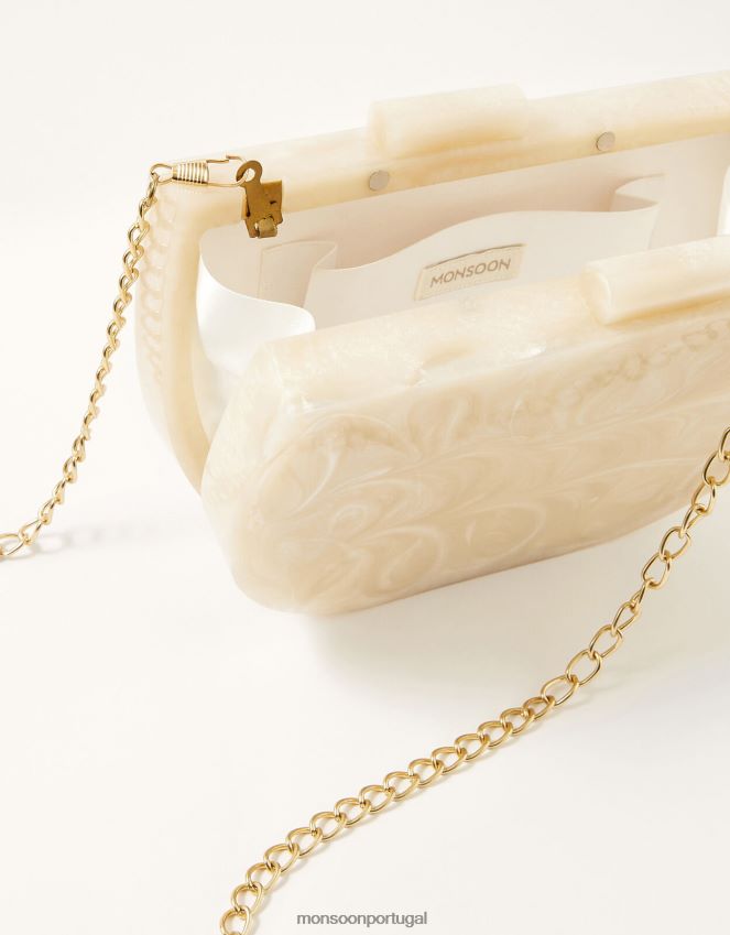 acessório bolsa de noiva de resina Monsoon mulheres moda RPLH8F1438