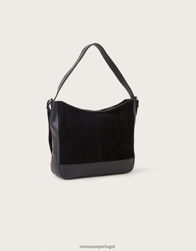 acessório bolsa de ombro de couro Monsoon mulheres moda RPLH8F1302