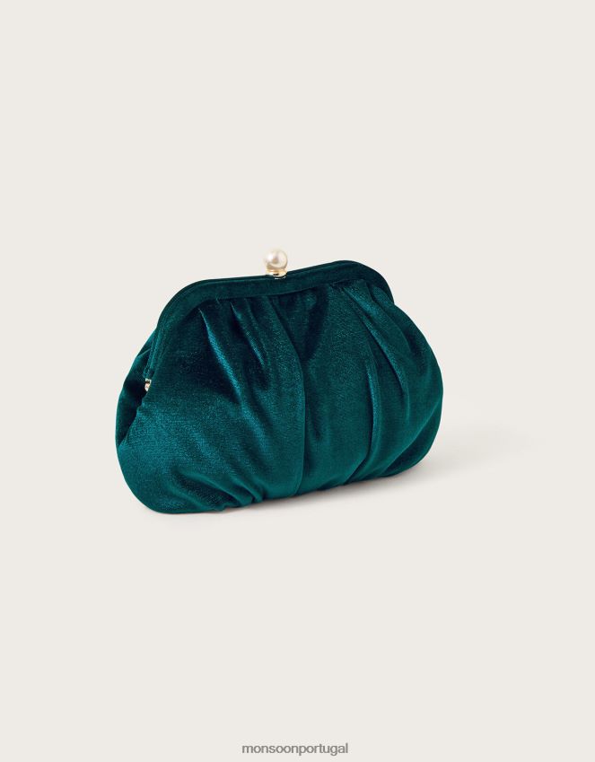 acessório bolsa de pérolas de veludo Monsoon mulheres quente RPLH8F1188