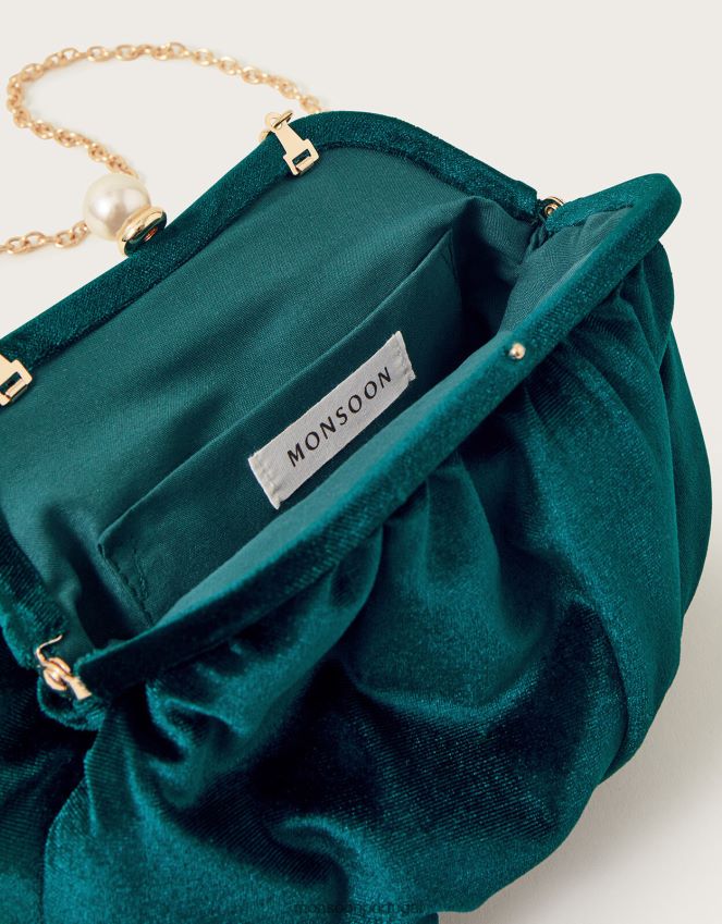 acessório bolsa de pérolas de veludo Monsoon mulheres quente RPLH8F1188