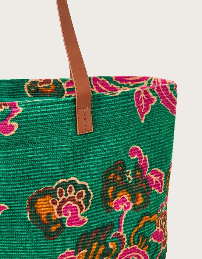 acessório bolsa de praia estampada com nervuras Monsoon mulheres à moda RPLH8F1208