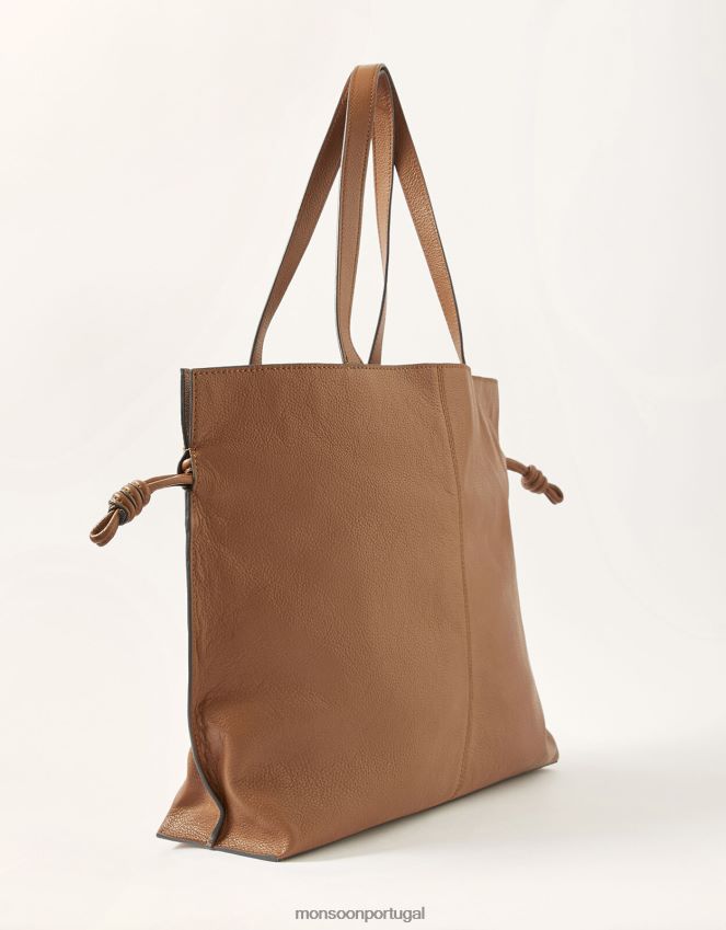 acessório bolsa grande de couro Monsoon mulheres moda RPLH8F692