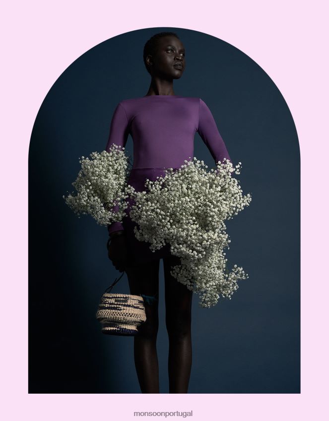 acessório bolsa ondulada aaks baw pot Monsoon mulheres moda RPLH8F1254