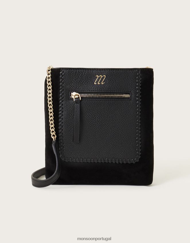 acessório bolsa pequena transversal de couro Monsoon mulheres à moda RPLH8F1314