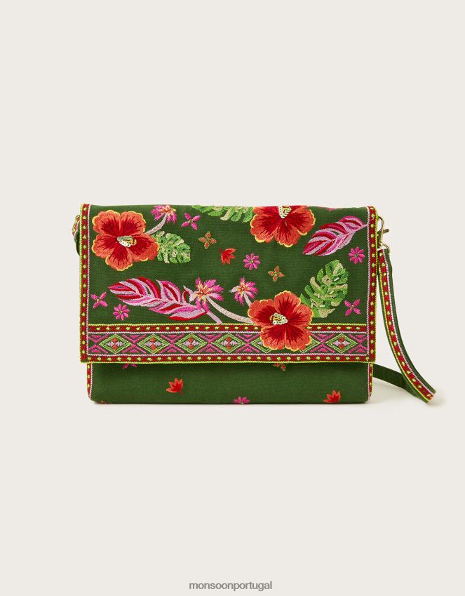 acessório bolsa transversal bordada Monsoon mulheres moda RPLH8F1231