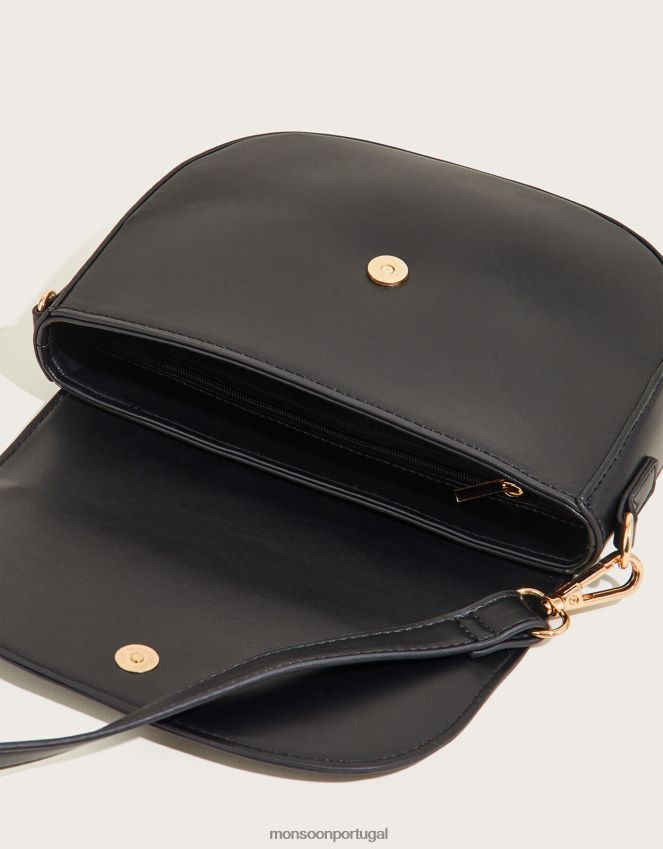 acessório bolsa transversal curva Monsoon mulheres à moda RPLH8F1402