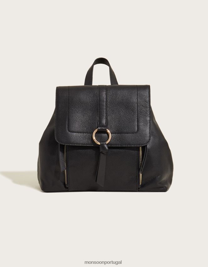 acessório mochila de couro Monsoon mulheres à moda RPLH8F1411