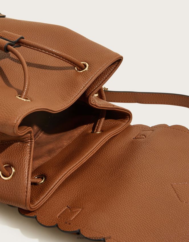 acessório mochila de vieira Monsoon mulheres bronzeado RPLH8F1410