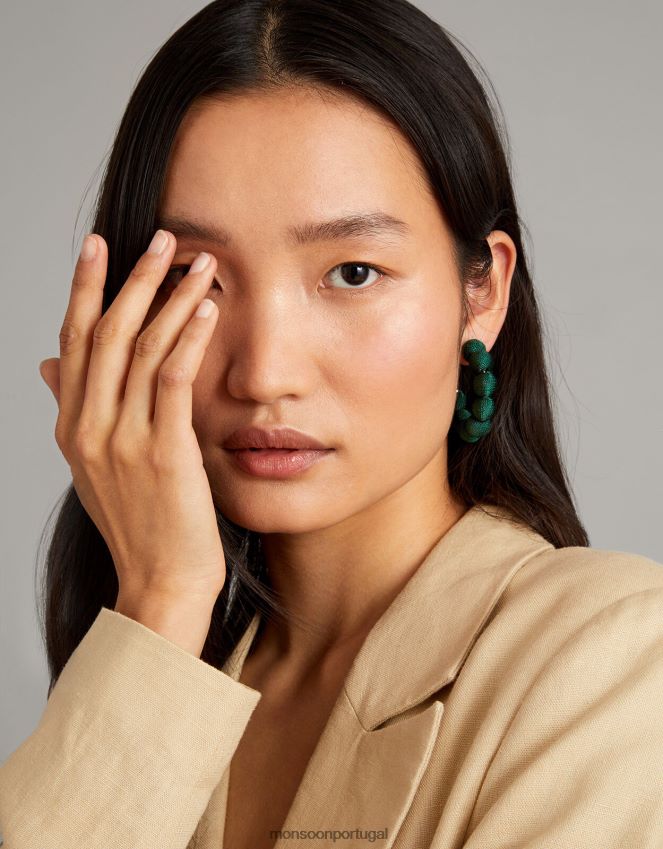 acessório brincos de argola Monsoon mulheres quente RPLH8F1259