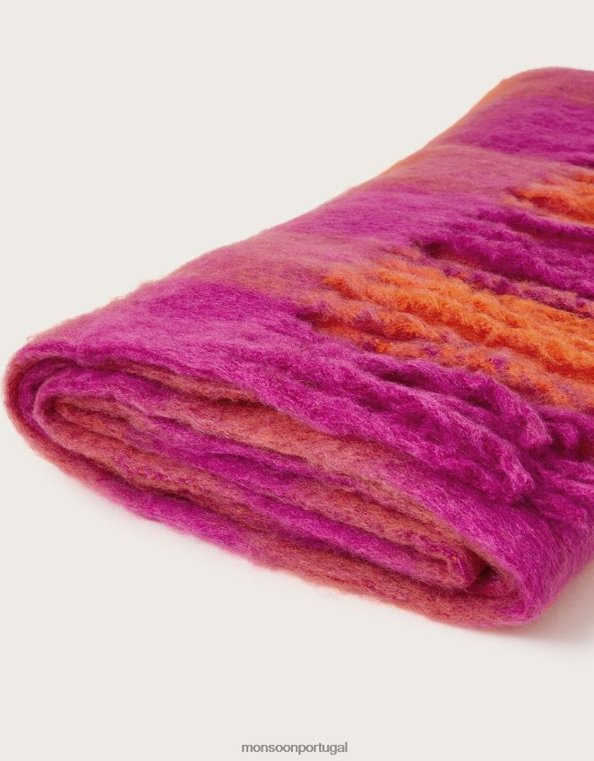 acessório verifique o lenço do cobertor Monsoon mulheres quente RPLH8F1195