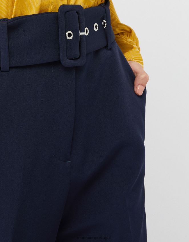 roupas calça erica afunilada Monsoon mulheres azul-marinho) RPLH8F1171