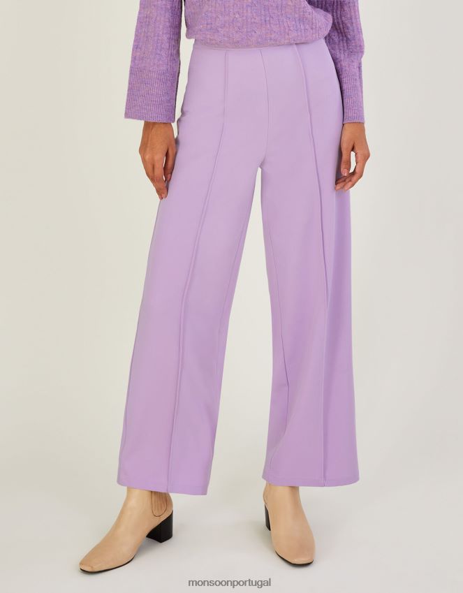 roupas calça larga lauren Monsoon mulheres roxo (lilás) RPLH8F627
