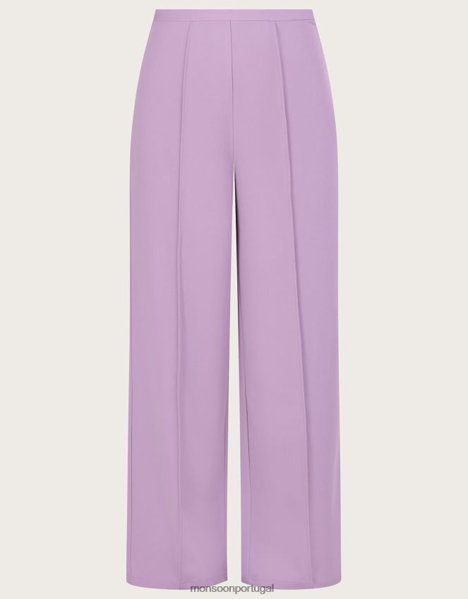 roupas calça larga lauren Monsoon mulheres roxo (lilás) RPLH8F627