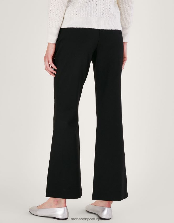 roupas calça petra ponte Monsoon mulheres preto RPLH8F117