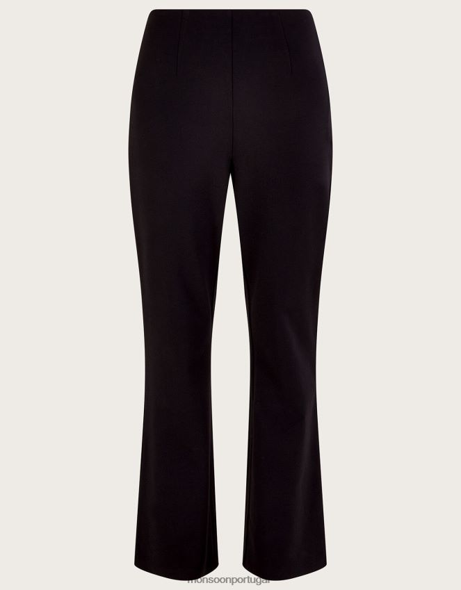 roupas calça petra ponte Monsoon mulheres preto RPLH8F117
