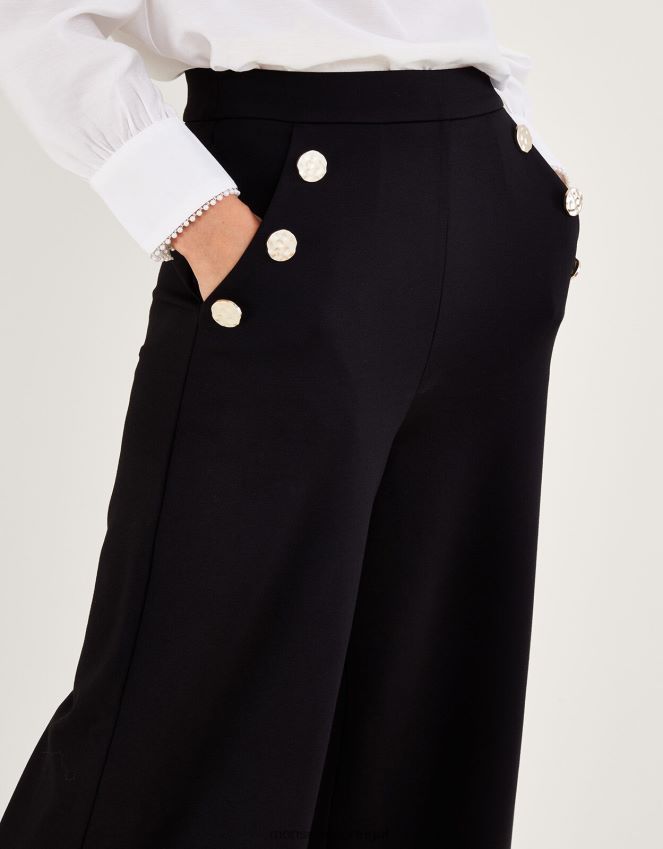 roupas calça priya ponte Monsoon mulheres preto RPLH8F36