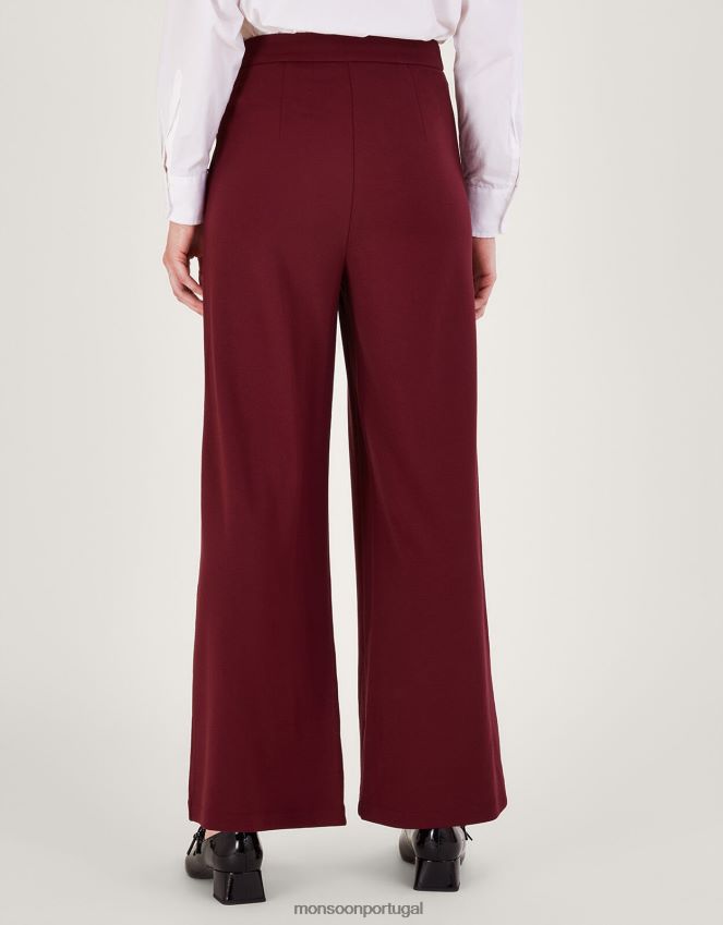 roupas calça priya ponte Monsoon mulheres vermelho (baga) RPLH8F84