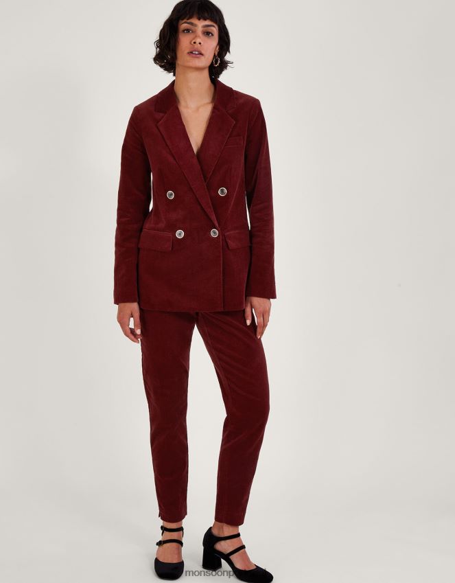 roupas calça reta com cordão Monsoon mulheres cobre RPLH8F89