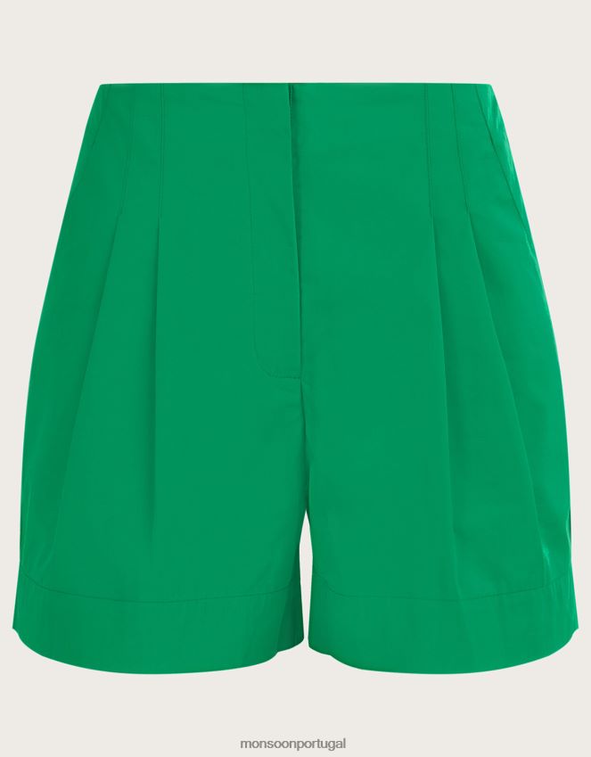 roupas short estruturado lilly Monsoon mulheres verde RPLH8F348