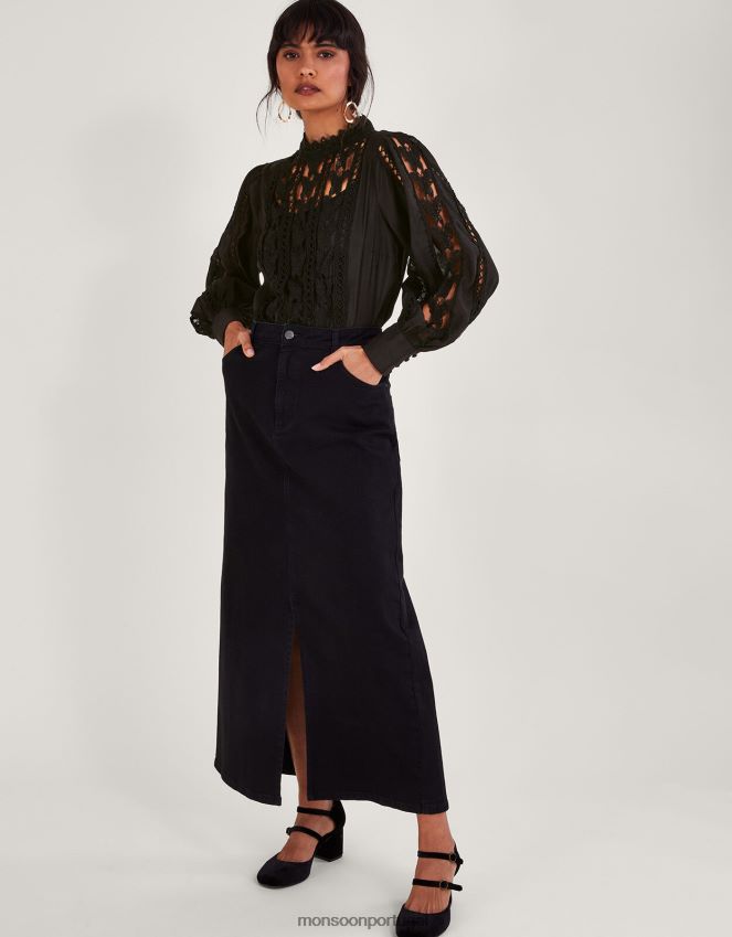 roupas blusa lola borboleta Monsoon mulheres preto RPLH8F101