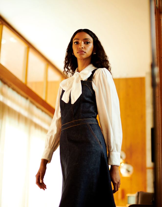 roupas blusa polly gatinho Monsoon mulheres marfim RPLH8F106