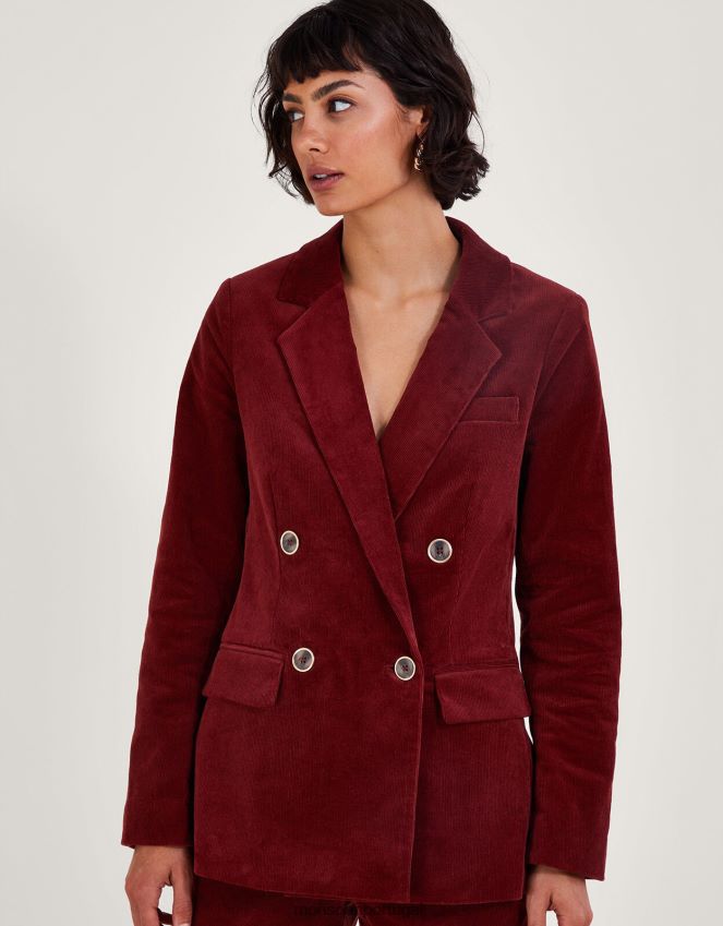 roupas blazer justine trespassado com cordão Monsoon mulheres cobre RPLH8F111