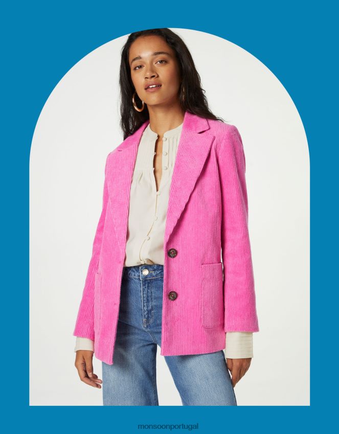 roupas blazer leonard fabienne chapot Monsoon mulheres rosa RPLH8F138