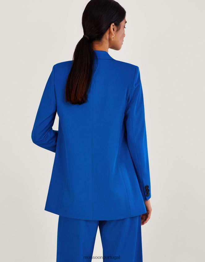 roupas blazer liso lauren Monsoon mulheres azul RPLH8F964