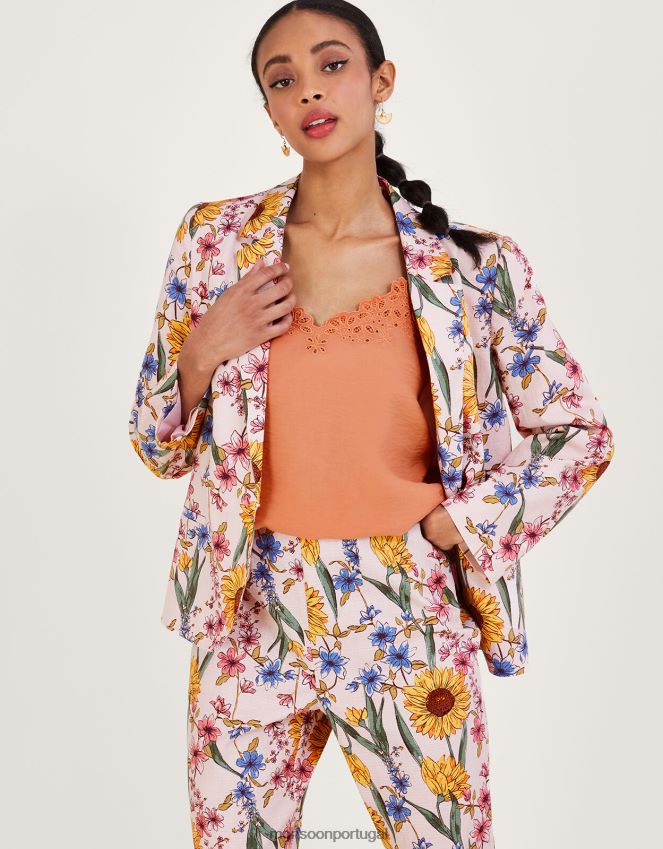 roupas blusa beatrice cutwork Monsoon mulheres laranja RPLH8F331