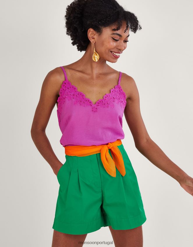 roupas blusa beatrice cutwork Monsoon mulheres rosa RPLH8F353