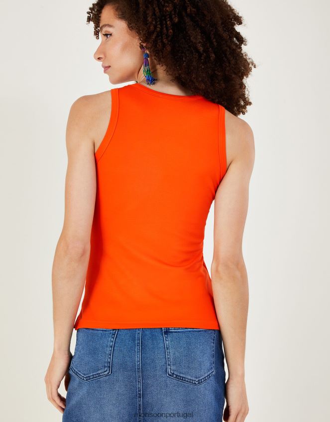 roupas regata jersey cami com lenzing ecovero Monsoon mulheres laranja RPLH8F249