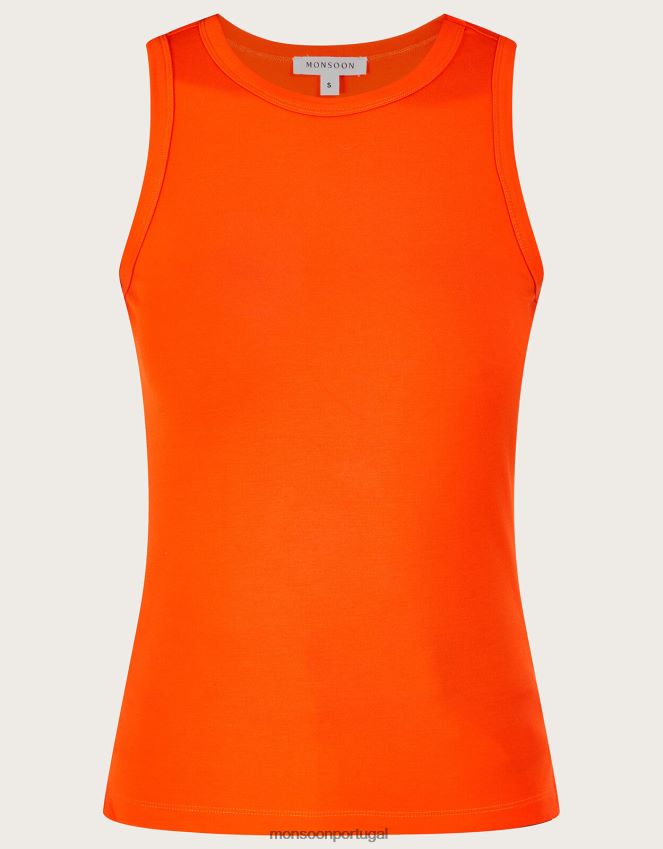 roupas regata jersey cami com lenzing ecovero Monsoon mulheres laranja RPLH8F249