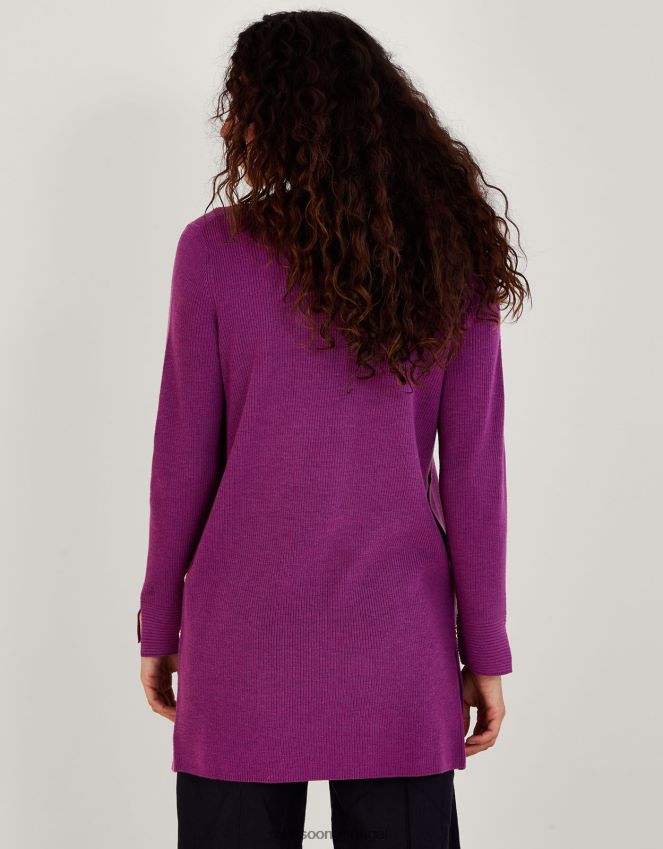 roupas Cardigan com palangre canelado com detalhe de botões Monsoon mulheres tolet RPLH8F903