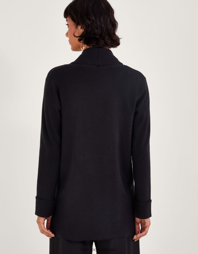 roupas sia xale coatigan Monsoon mulheres preto RPLH8F56