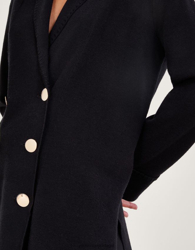 roupas sia xale coatigan Monsoon mulheres preto RPLH8F56