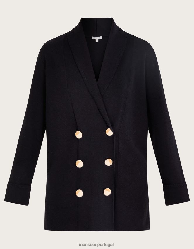 roupas sia xale coatigan Monsoon mulheres preto RPLH8F56