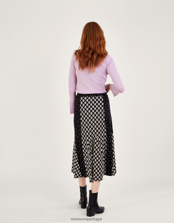 roupas suéter canelado recortado com lenzing ecovero Monsoon mulheres roxo (lilás) RPLH8F524