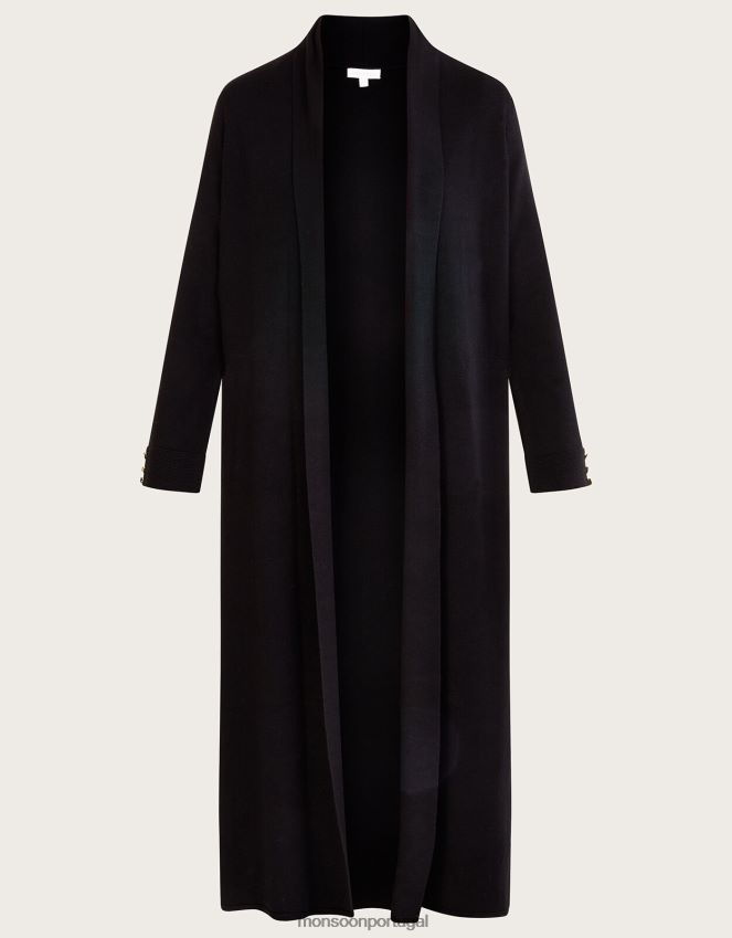 roupas xale coatigan com lenzing ecovero Monsoon mulheres preto RPLH8F775