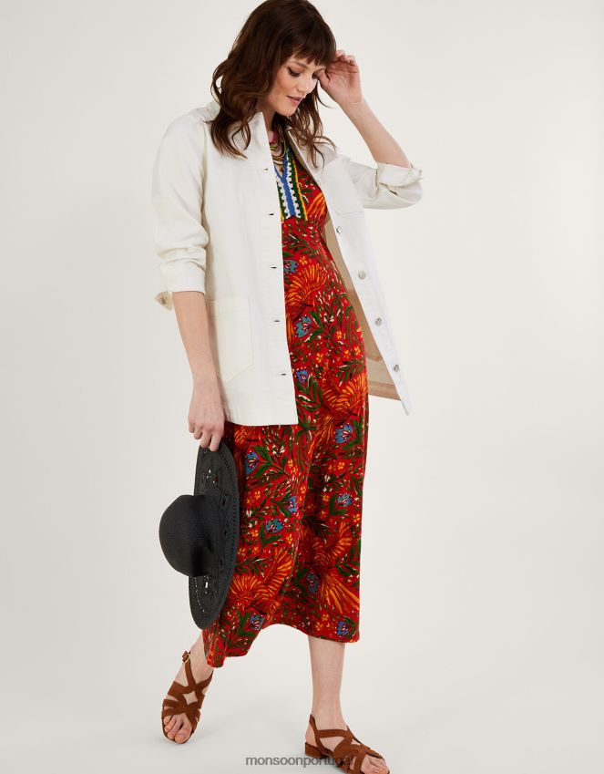 roupas jaqueta jeans mindy longline Monsoon mulheres natural (cru) RPLH8F260