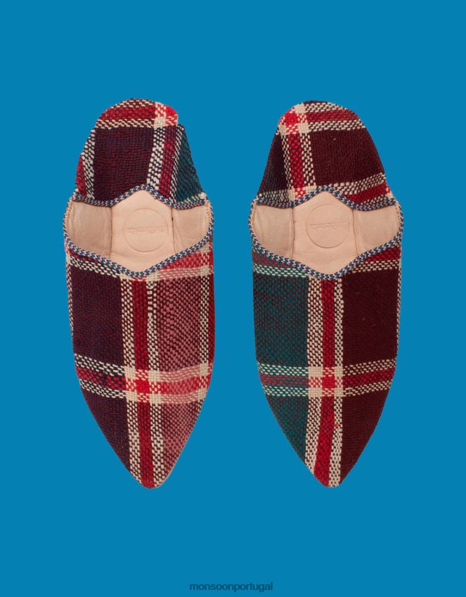 calçados boêmia design marroquino boujad babouche chinelos multi Monsoon mulheres multi RPLH8F1541