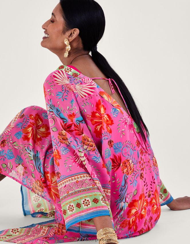 roupas kaftan longo estampado kiara Monsoon mulheres moda RPLH8F224
