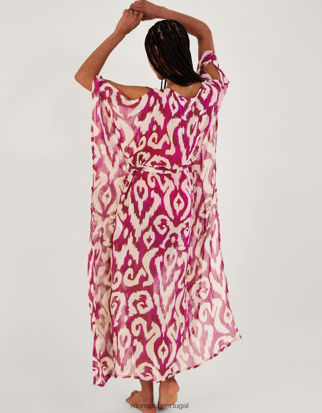 roupas kaftan maxi estampado ikat Monsoon mulheres tolet RPLH8F346