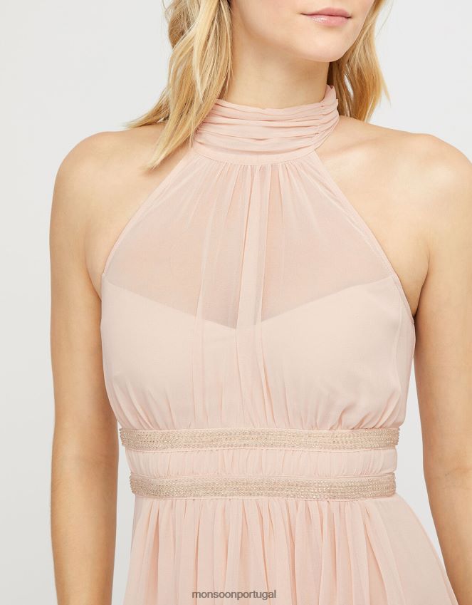 roupas vestido maxi estampado marion halter Monsoon mulheres nu RPLH8F1168