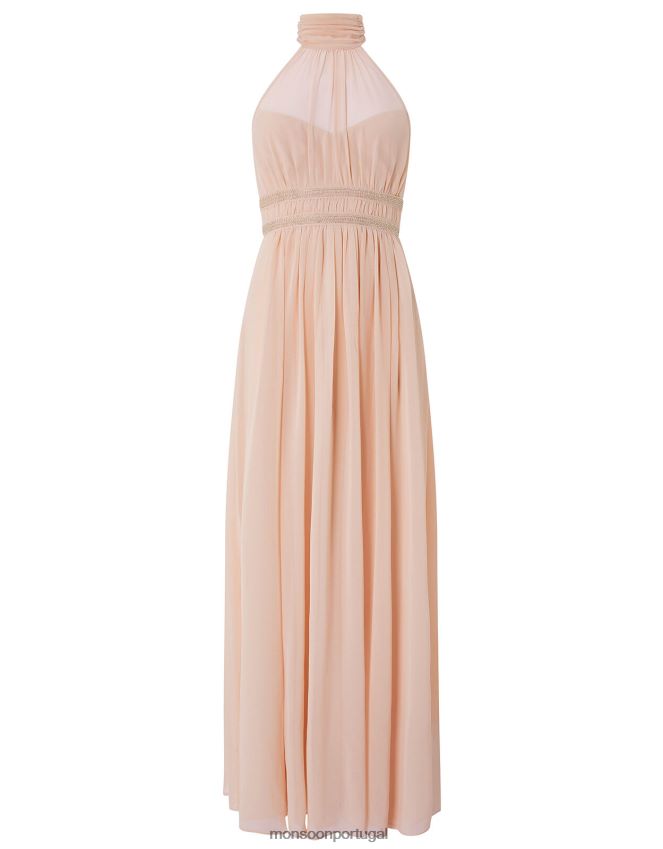 roupas vestido maxi estampado marion halter Monsoon mulheres nu RPLH8F1168
